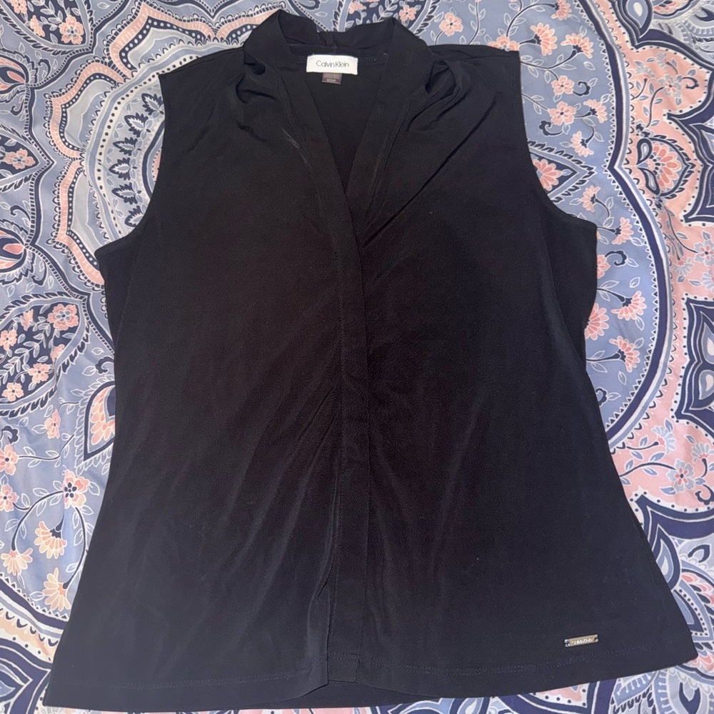 Calvin Klein Women's Elegant Black Blouse